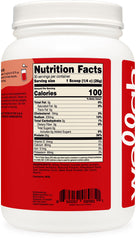 Wellah Protein Your Whey nutrition facts panel indicating serving size and protein isolate details