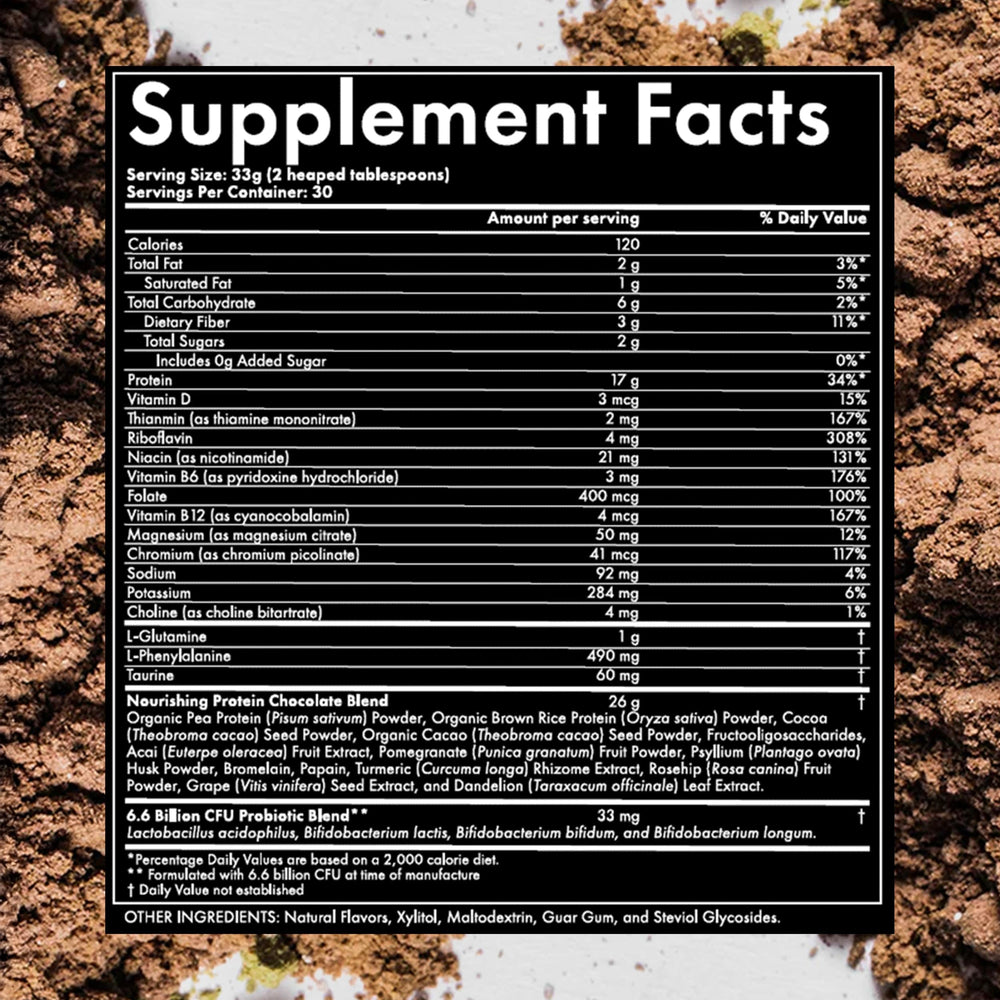 WelleCo organic sprouted brown rice and pea protein blend image
