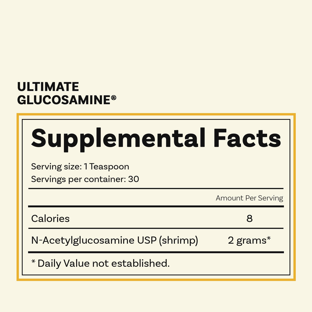 Wellesley Therapeutics Ultimate Glucosamine recommended for adding to foods or baking.