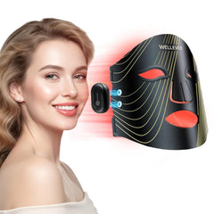WELLEVER red light therapy mask frontal view for home skincare sessions