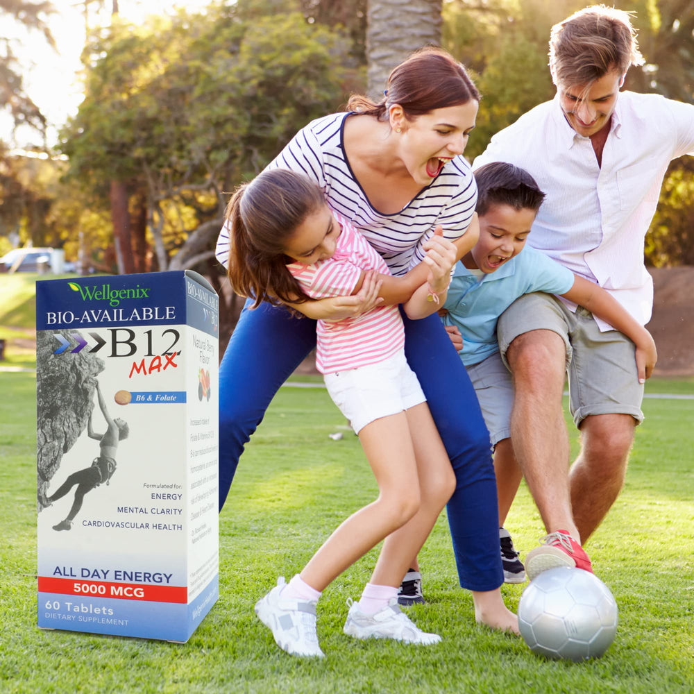 Wellgenix B12 Max ingredients label communicates quality and transparency for informed choices.