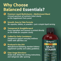 Wellgenix Balanced Essentials liquid dropper for mess-free servings.