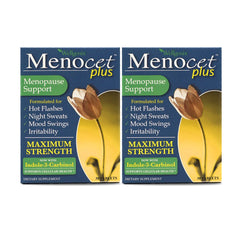 Wellgenix Menocet Plus bottle front for daily menopausal support.