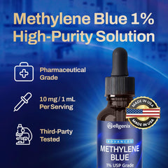 Wellgenix Methylene Blue Drops proudly made in the USA for trusted quality.