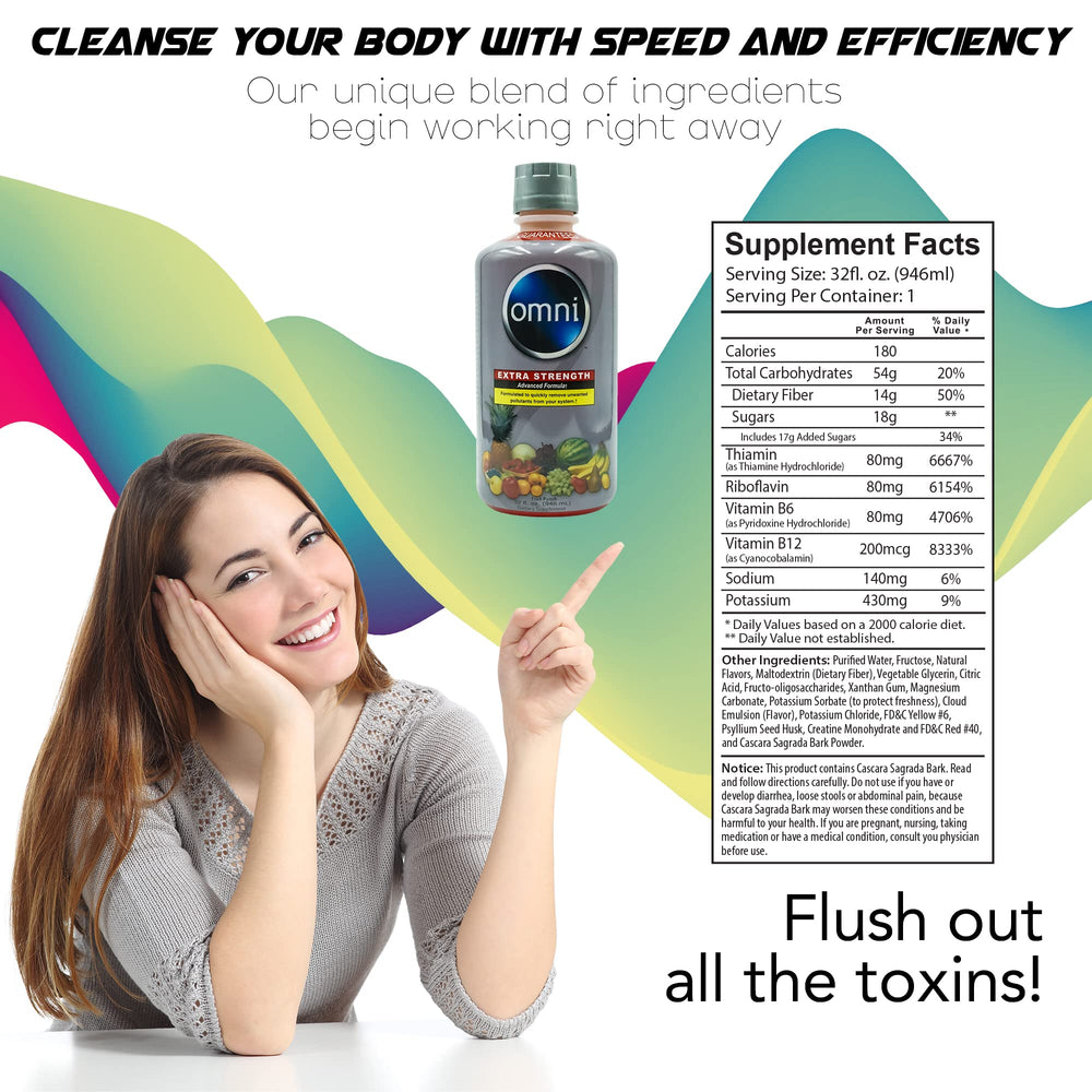 Wellgenix Omni Detox packaging 32 oz bottle designed for ongoing detox support