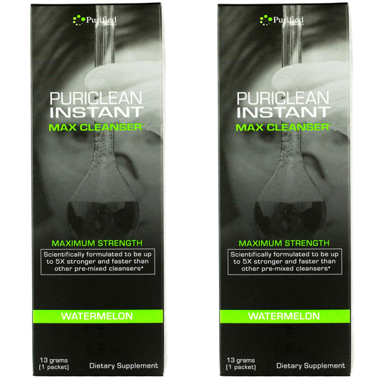 Wellgenix Puriclean bottle pour demonstrates quick on the go detox preparation