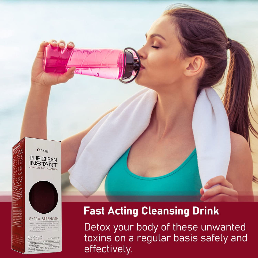 Wellgenix Puriclean Fruit Punch label close-up highlights key ingredients