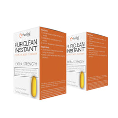 Wellgenix Puriclean instant softgel bottle front view for quick cleanse support