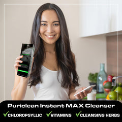 Wellgenix Puriclean ready shaker demonstrates a quick, shakeable detox beverage