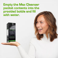 Wellgenix Puriclean watermelon pour hero illustrates a simple daily routine
