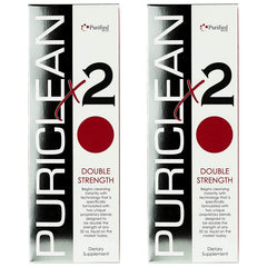Wellgenix Puriclean X2 detox bottle showing fast, same-day cleanse support
