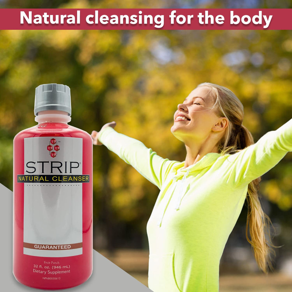 Wellgenix Strip NC fruit punch bottle highlights refreshing flavor for your cleanse routine.