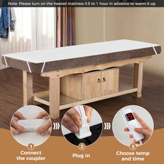 WELLHUT 75x39 inch pad fits beds up to 20 inches.