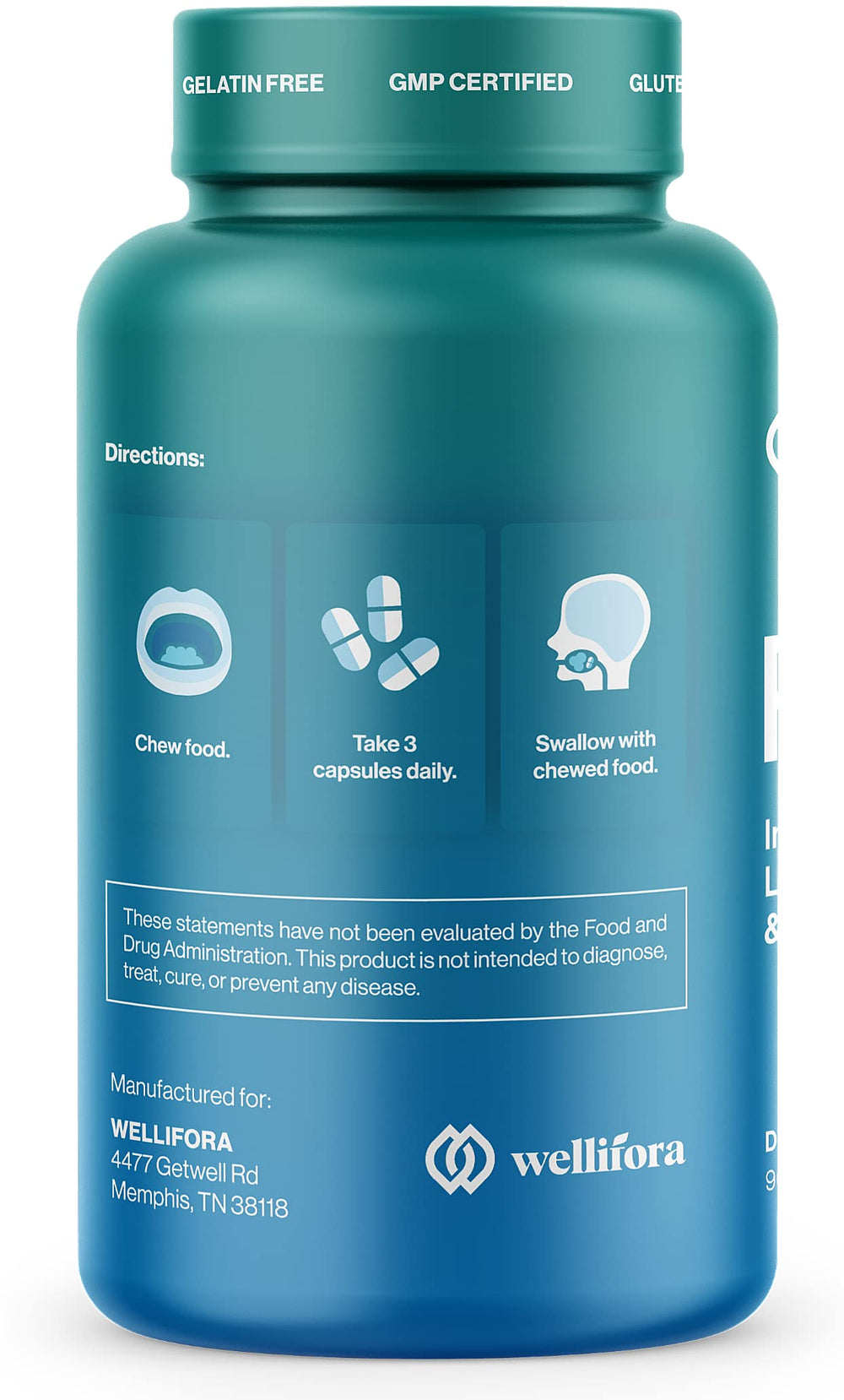 Wellifora Resterol capsules close-up highlighting convenient daily skin pigment support