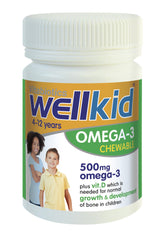 Wellkid Softburst omega-3 chews, easy daily source of EPA and DHA.