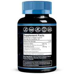 WELLNESS LABSRX Liposomal NAD+ capsules closeup highlighting capsules for energy and absorption