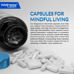 Wellness LabsRx magnesium glycinate for sleep support shown in lifestyle shot.