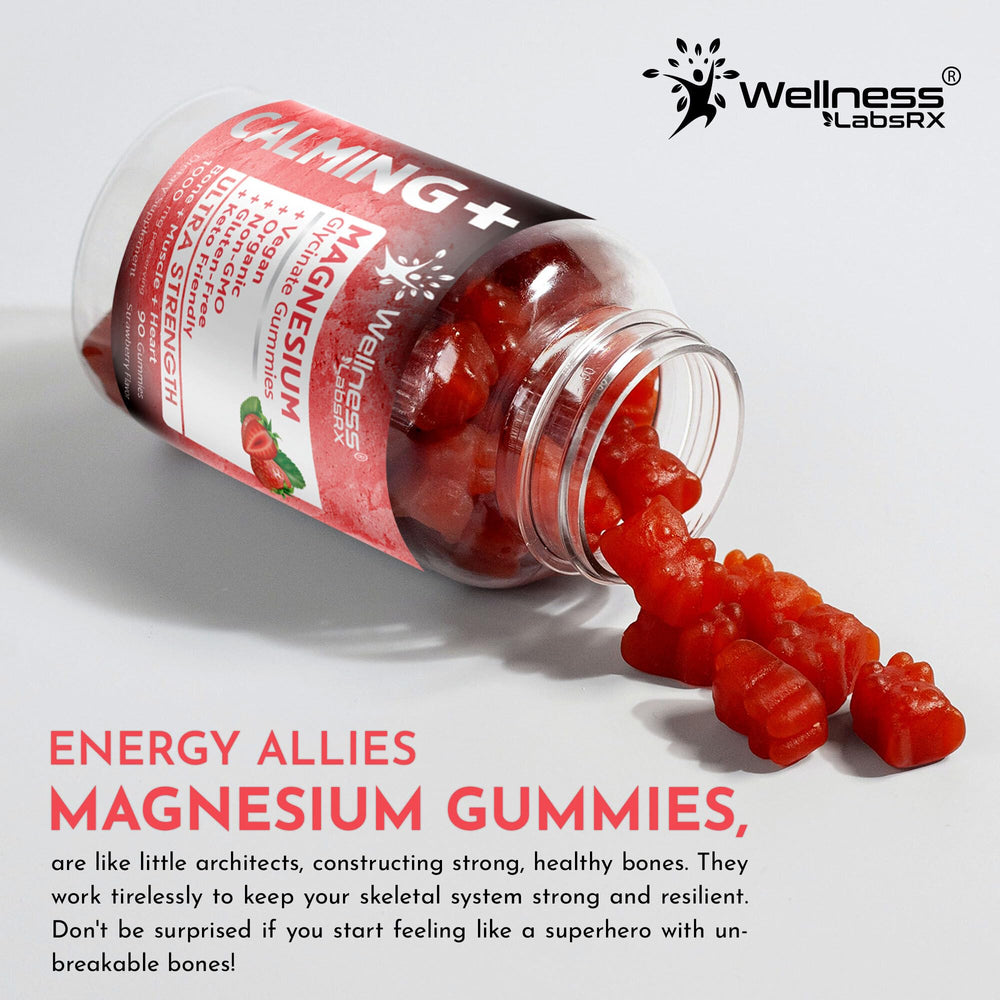 Wellness LabsRx Magnesium Glycinate Gummies made in USA badge signals trusted production