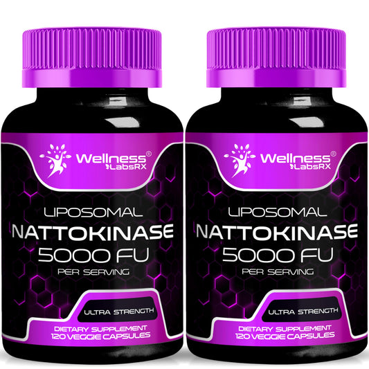 Wellness LabsRx nattokinase capsules with 5000 FU dose for daily wellness