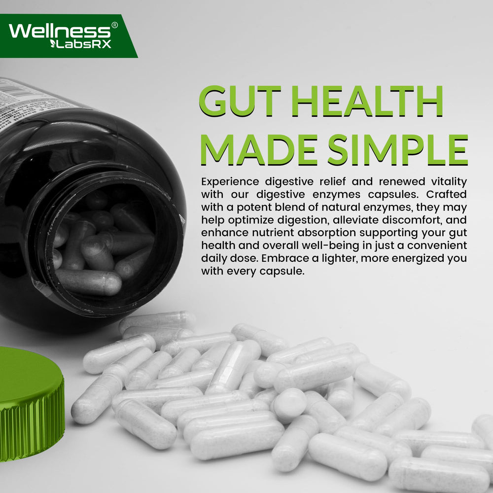 Wellness LabsRx prebiotics image shows fuel for probiotics to support gut health.