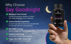 Wellness Primal sleep aid on a nightstand as part of evening routine