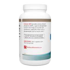 Wellness Resources Calcium AEP pouring capsules illustrates simple daily administration.