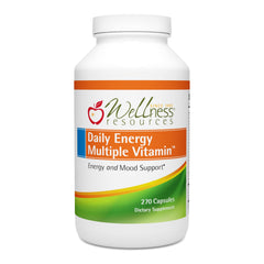 Wellness Resources Daily Energy bottle, a convenient daily multivitamin for steady energy