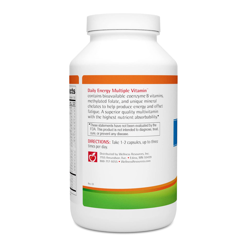 Wellness Resources Daily Energy usage; capsules with water fit daily routines