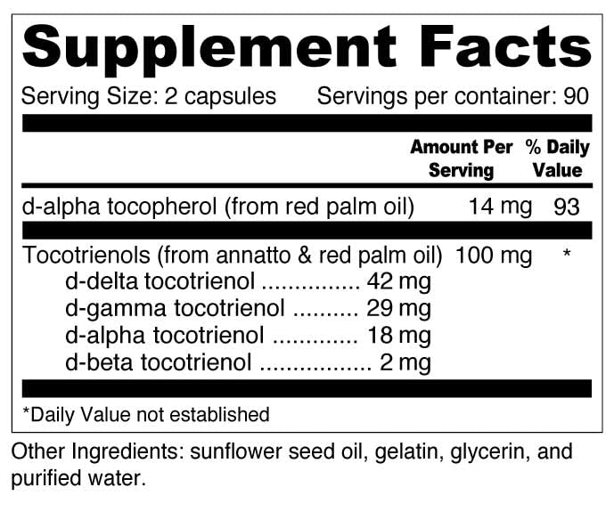 Wellness Resources Daily Super E ingredients closeup showing annatto and sustainable palm oil sources