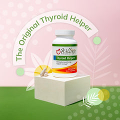 Wellness Resources Thyroid Helper front view of the compact bottle for everyday use.