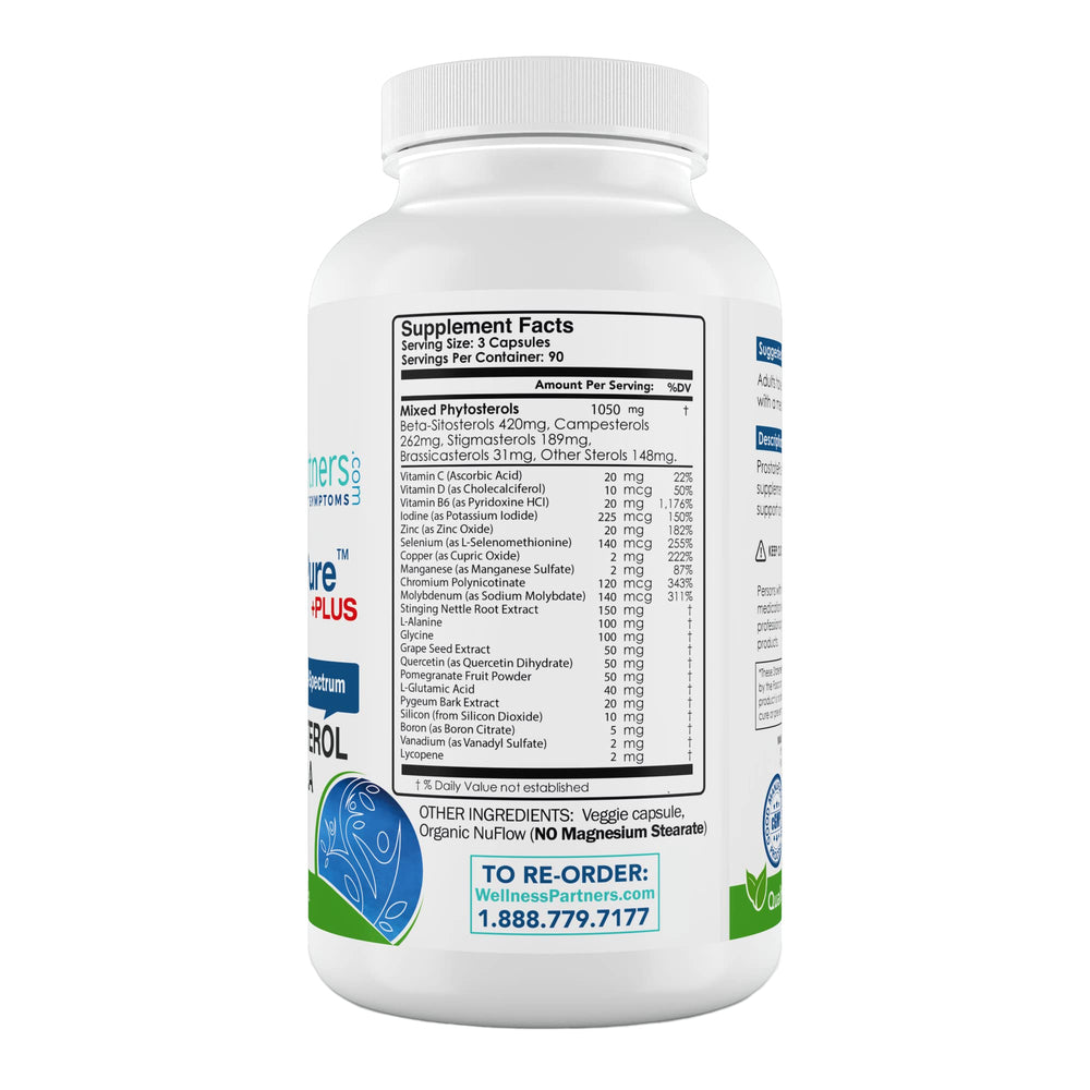 WellnessPartners ProstatePure Plus capsules provide affordable daily nutrition.