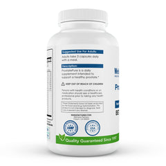 WellnessPartners ProstatePure Plus label highlights beta sitosterol complex and third-party testing.