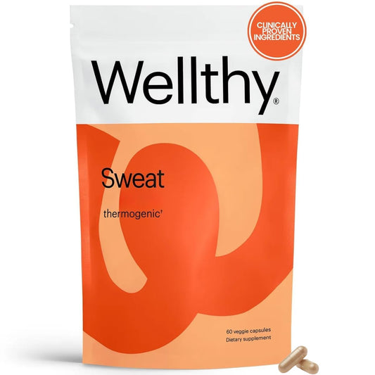 Wellthy Daily Thermogenic bottle front for on the go energy support