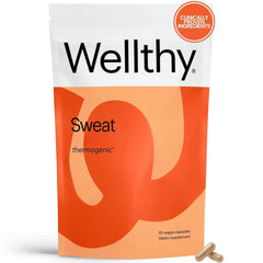 Wellthy Daily Thermogenic bottle front for on the go energy support