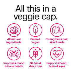 Wellthy HER packaging on display signals gluten-free, dairy-free USA-made quality.
