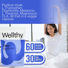 US-made eco-friendly packaging for Wellthy Night Time Thermogenic