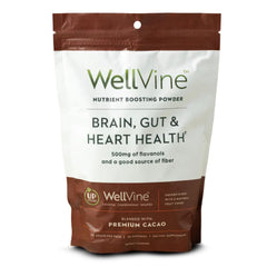 WellVine Nutrition Boosting Blend bottle showcasing upcycled grape marc polyphenols for daily wellness.