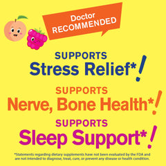 WellYeah magnesium citrate gummies for kids, jar display, supports better rest at night.