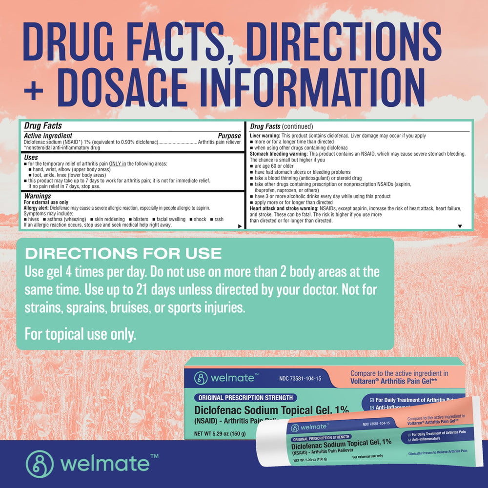 WELMATE 3-pack provides convenient at-home access to prescription-strength relief options.