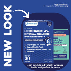 WELMATE patch individually wrapped for fast, portable pain management