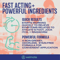 WELMATE Butenafine cream remains stain-free after application on fabric