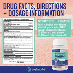 Box packaging highlights 200-count supply and extended-release format.