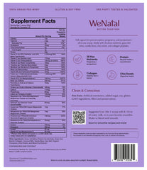 WeNatal packaging and reusable bottle for a sustainable routine