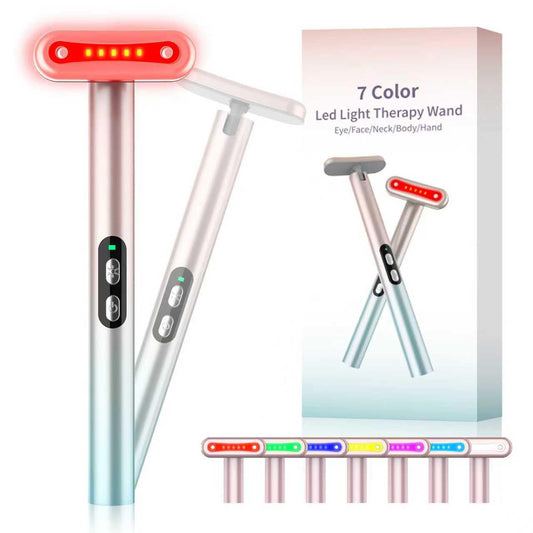 weyais LED Eye Equipment in action for a soothing facial massage and skin care.