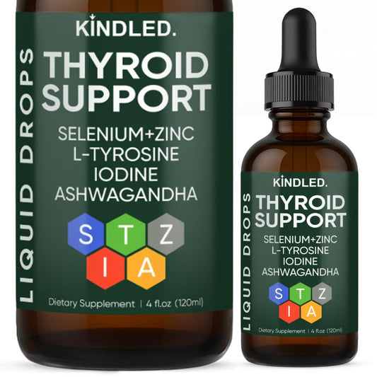 WGYPEU Kindled Thyroid Support Drops bottle front for daily vitality support