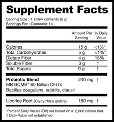 Whitney Johns Gut Straws licorice root herb closeup emphasizes soothing digestive ease