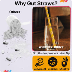 Whitney Johns Gut Straws prebiotic fiber closeup highlights gut-friendly formula