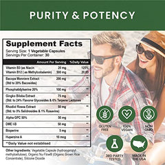 Whole Nature Brain Shield label on bottle emphasizes USA-made quality.