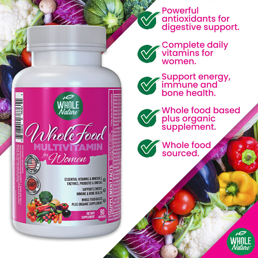 Whole Nature vitamin C-rich image emphasizes potential immune support.