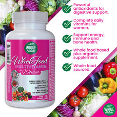Whole Nature vitamin C-rich image emphasizes potential immune support.